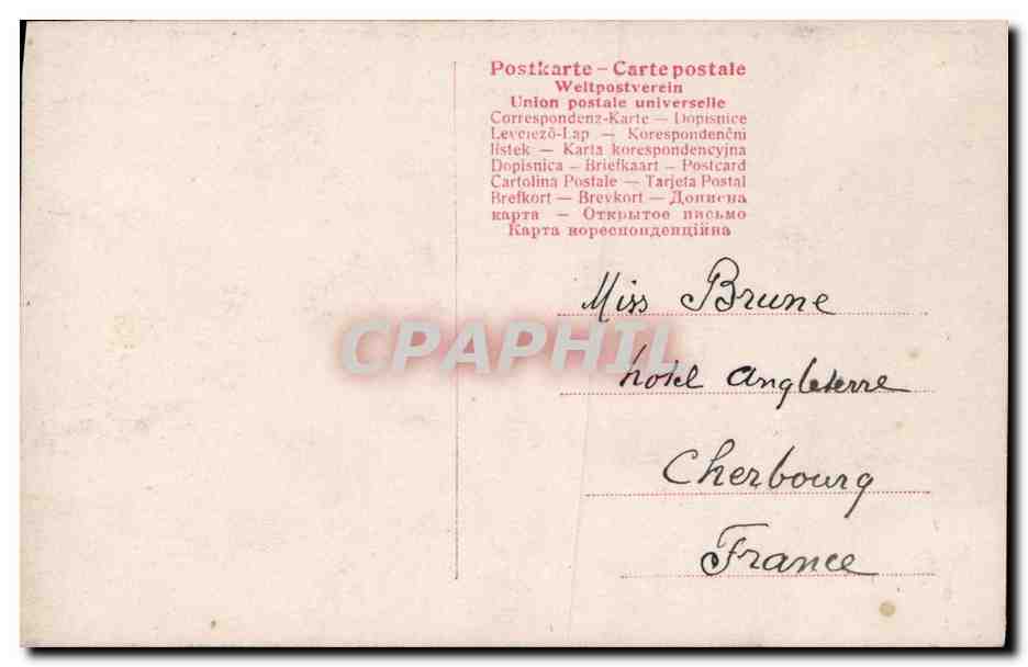 CPA Fantaisie Enfant Tambourin — Rückseite