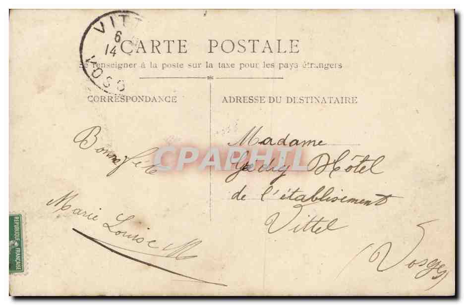 CPA Fantaisie Enfant Chien et chats Chat — Rückseite