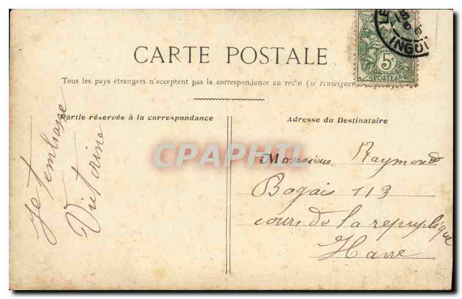 CPA Fantaisie Enfant Velo — Verso