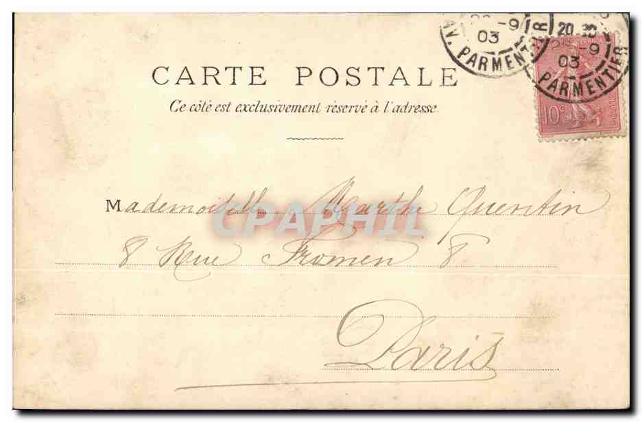 CPA Fantaisie Enfant Balancoire — Rückseite