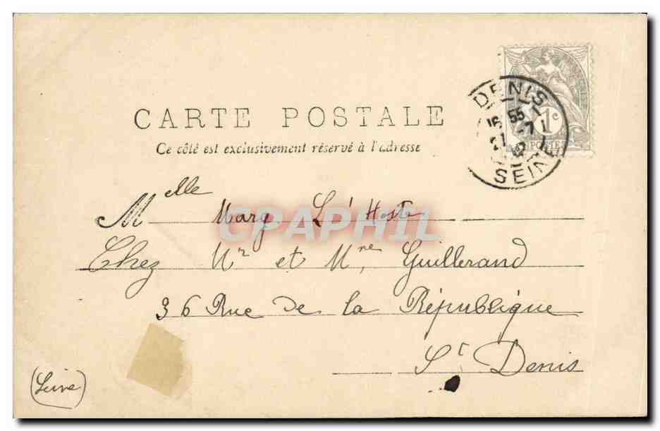 CPA Fantaisie Enfant Jouons au cheval — Rückseite