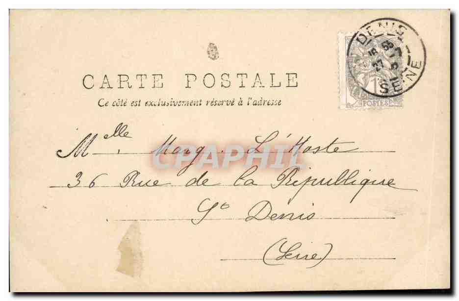 CPA Fantaisie Enfants Saute cabri  — Verso