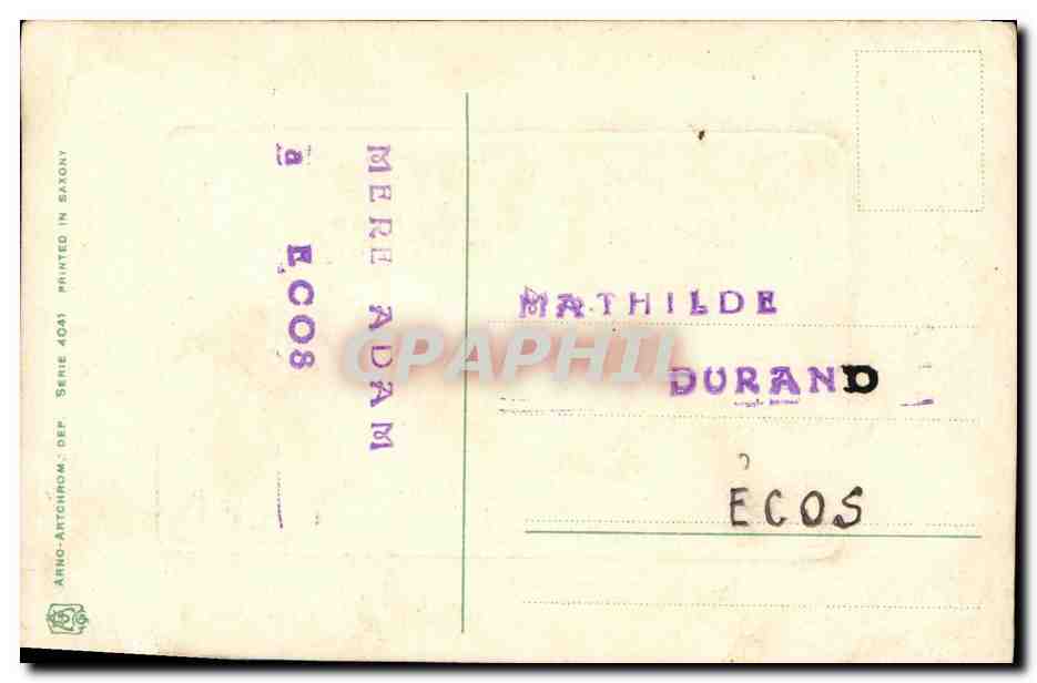 CPA Fantaisie Enfants Agneaux — Verso