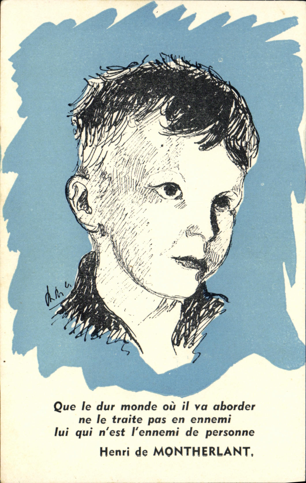 CPM Fantaisie Enfant Henri de Montherlant