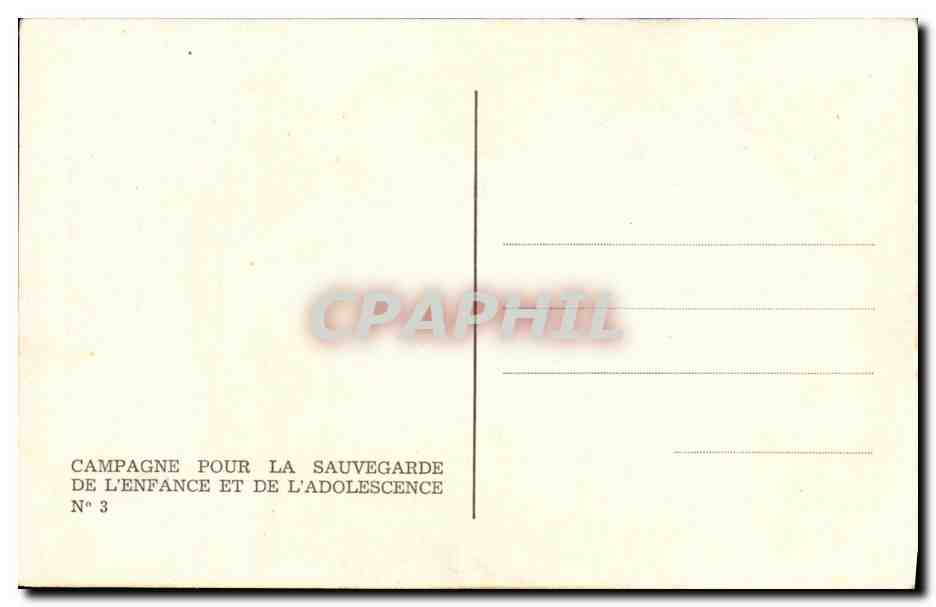 CPM Fantaisie Enfant Henri de Montherlant — Rückseite