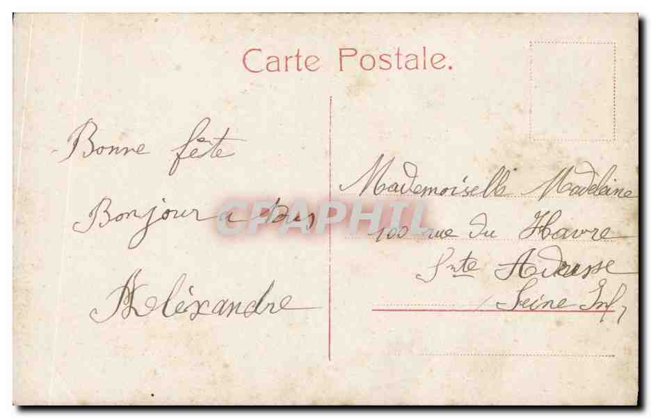 CPA Fantaisie Enfant Bonne nuit — Verso