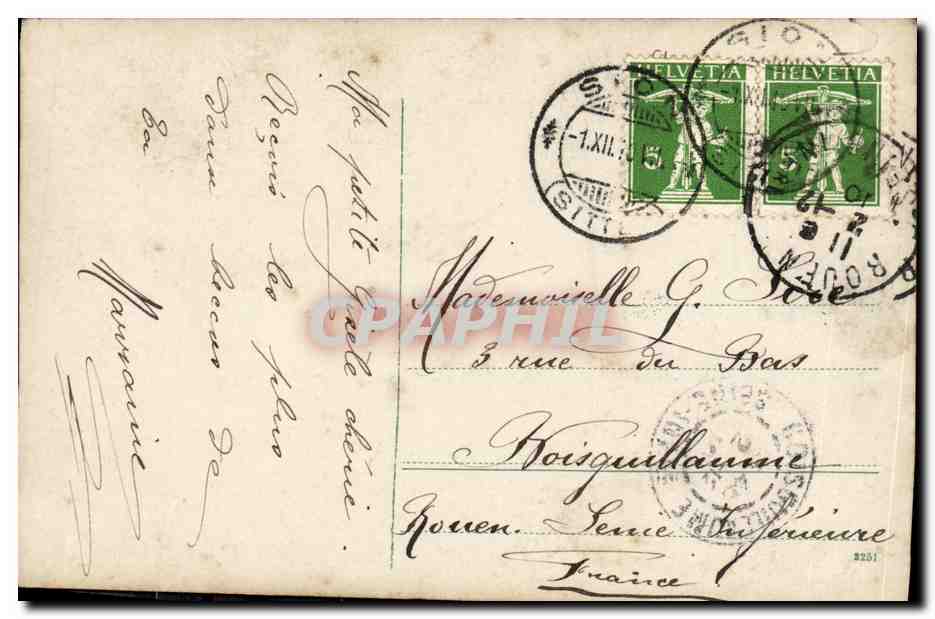 CPA Fantaisie Femme et nfant  — Rückseite