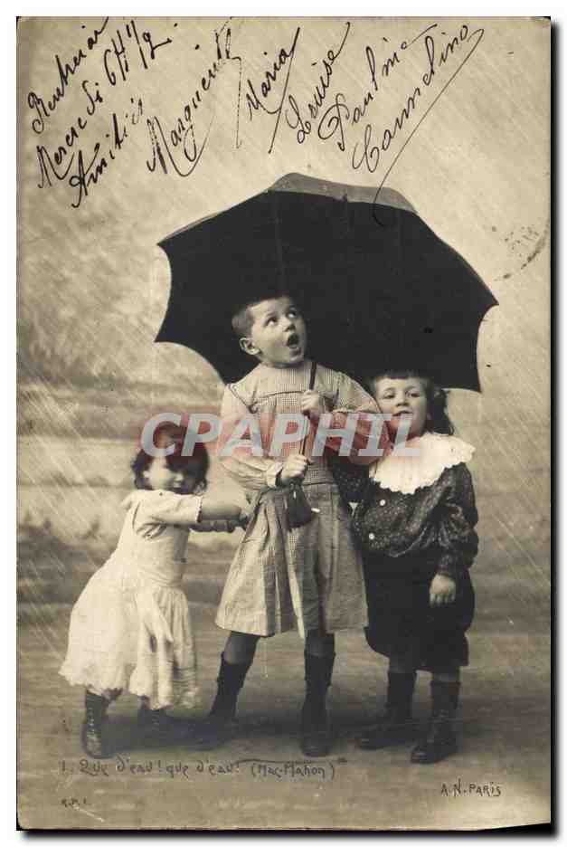 CPA Fantaisie Enfants Que d eau Que d eau Mac Mahon 