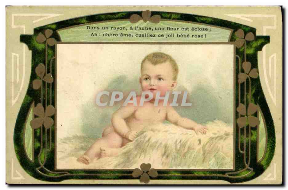 CPA Fantaisie Enfant Bebe Trefles
