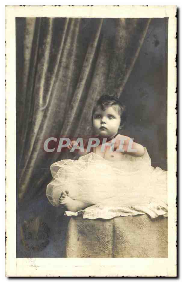 CARTE PHOTO Fantaisie Enfant Bebe Le Havre