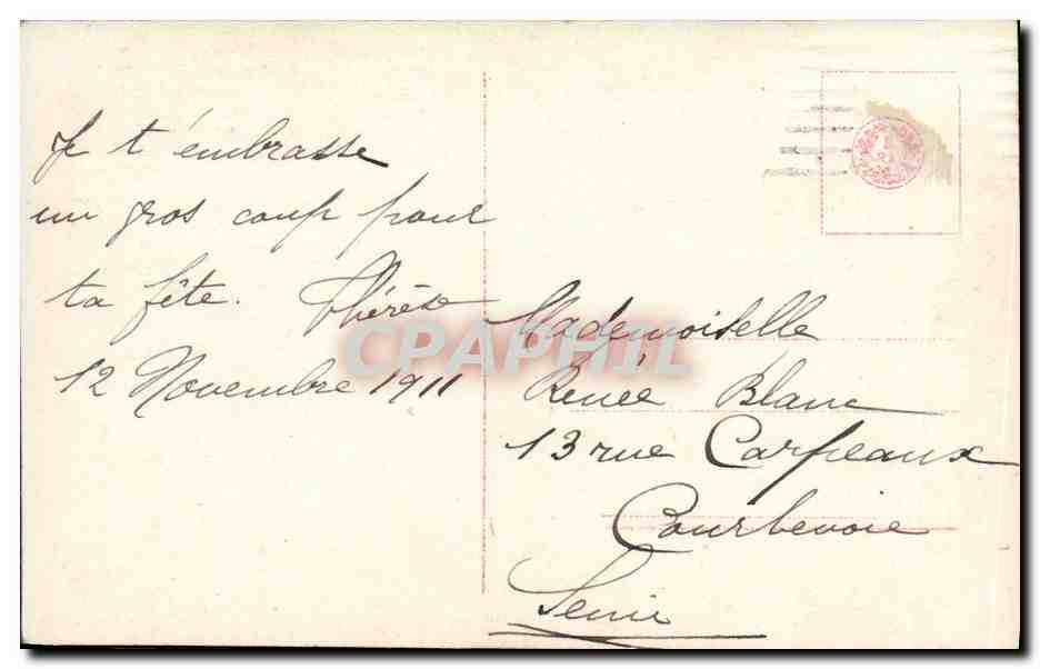 CPA Fantaisie Enfant Poupee Le bain  — Rückseite
