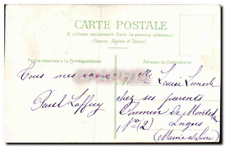 CPA Fantaisie Enfant La nourrice FEmme — Verso