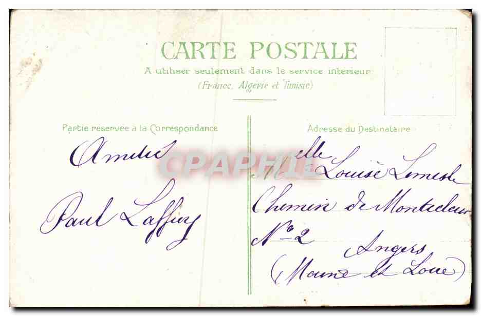 La Nourrice — scène de jardin — éditeur non visible — Rückseite
