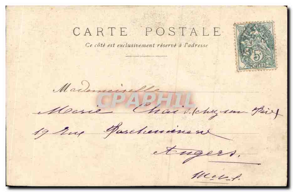 CPA Fantaisie Enfants Balancoire  — Rückseite