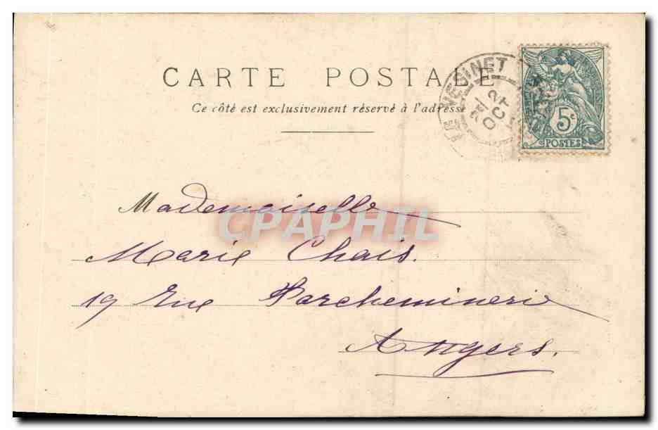 CPA Fantaisie Enfants Balancoire  — Rückseite