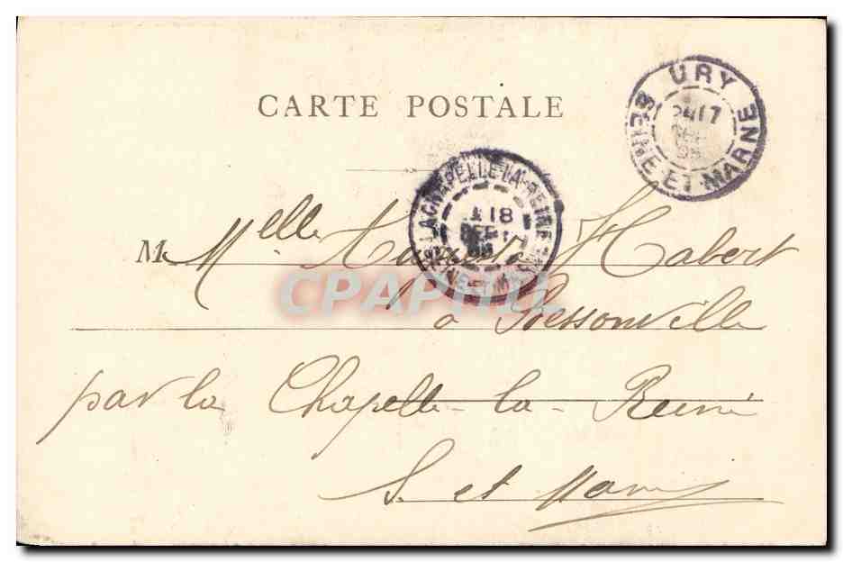 CPA Fantaisie Enfants Coucou Cou c est moi  — Verso
