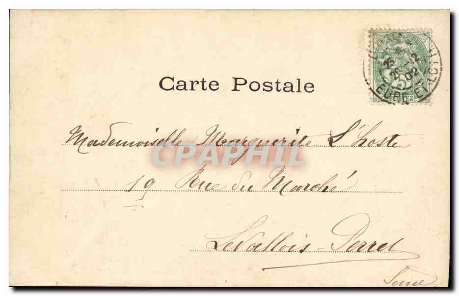 CPA Fantaisie Enfant et grand mere — Rückseite