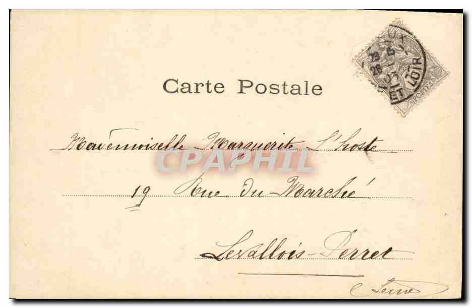 CPA Fantaisie Enfant et grand mere — Rückseite