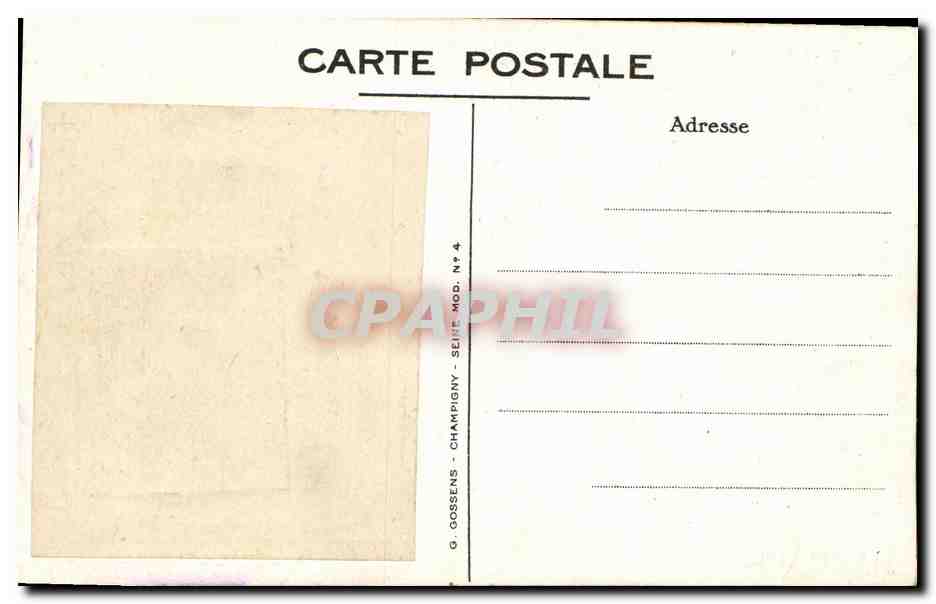 CPA Fantaisie Enfant ZEppelin Dirigeable  — Rückseite