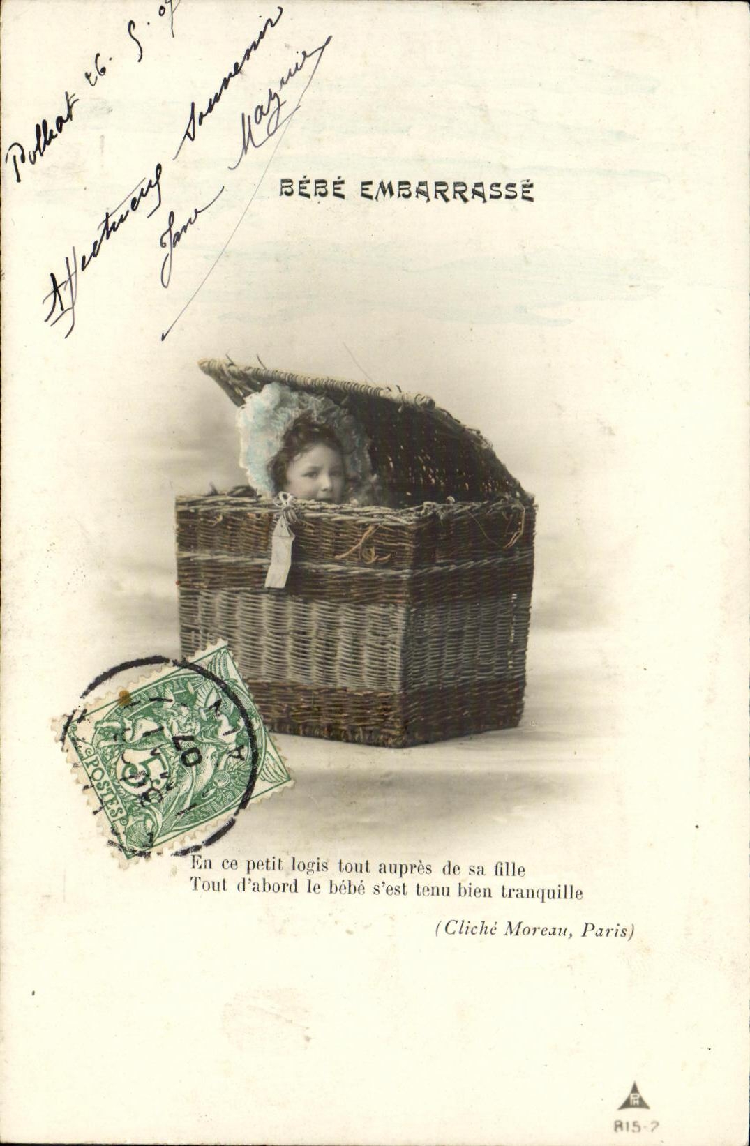 CPA Fantaisie Enfant Bebe embarasse