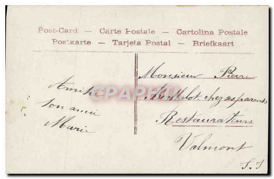 CPA Fantaisie Enfant Bebe Chamoignon  — Verso