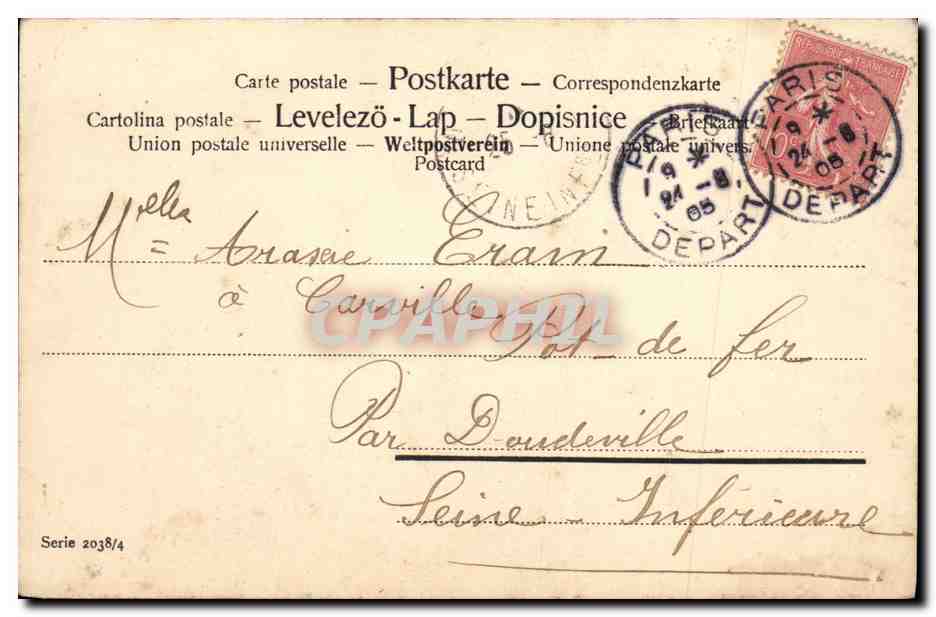 CPA Fantaisie Enfant Triebel — Rückseite