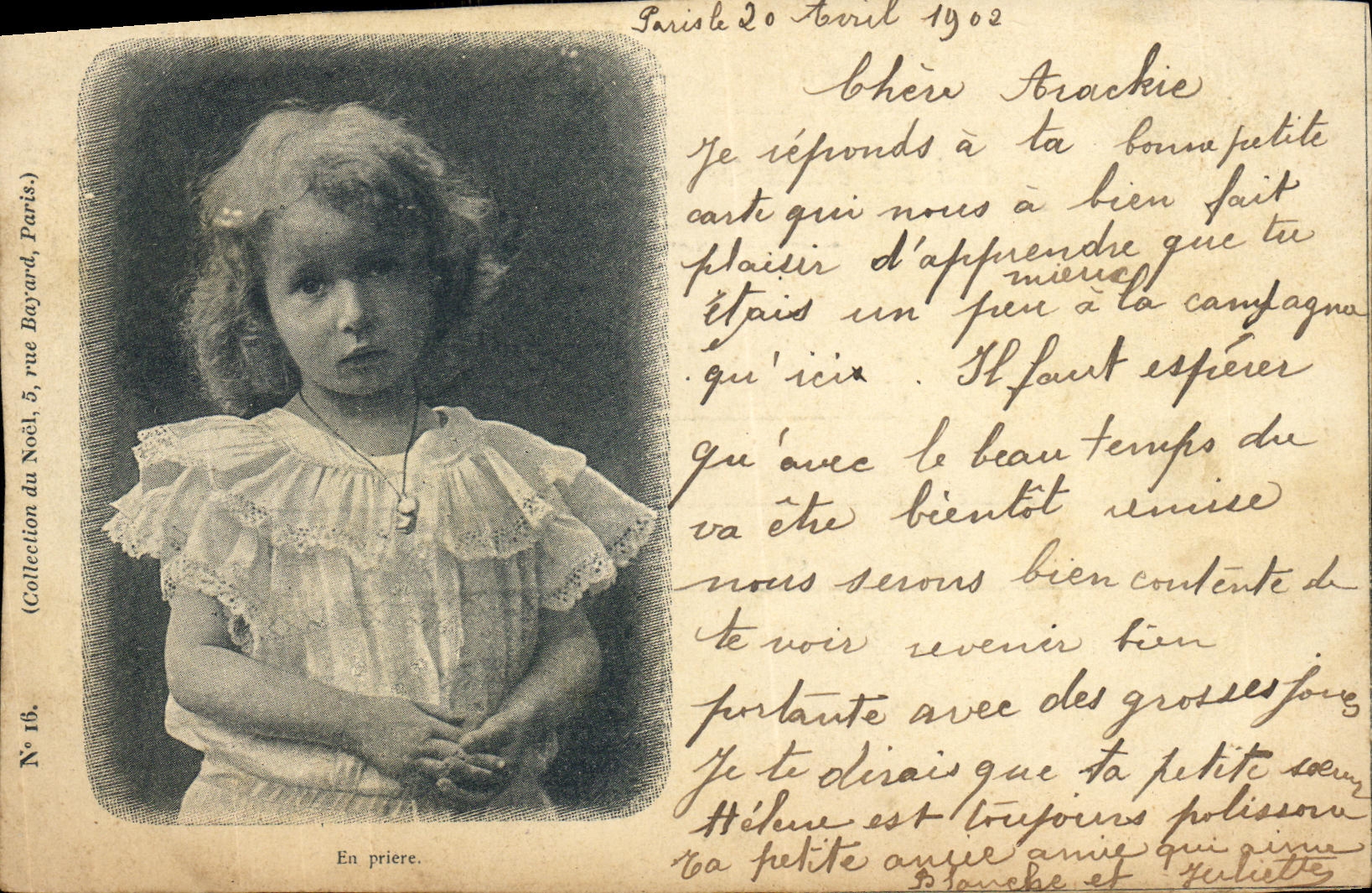CPA Fantaisie Enfant En priere