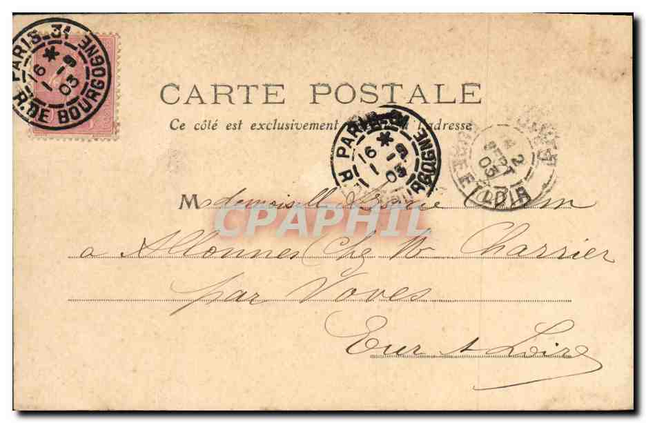 CPA Fantaisie Enfant Nouvelles frimousses — Verso