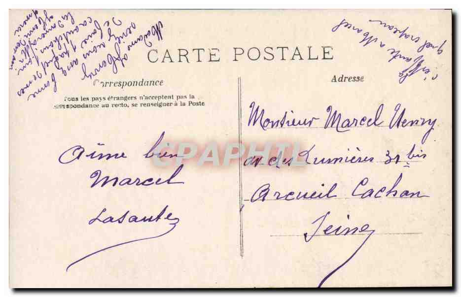 CPA Fantaisie Enfant Alsace Lorraien Militaria Colombe — Rückseite
