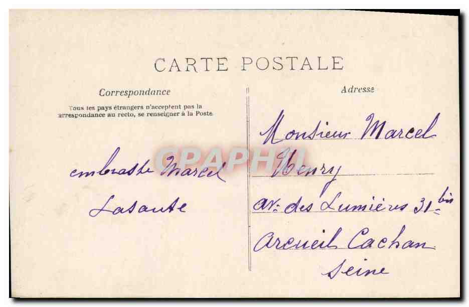 CPA Fantaisie Enfant Alsace lorraine Militaria Colombe — Rückseite