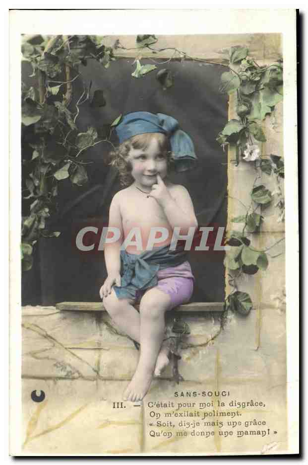 CPA Fantaisie Enfant Sans souci