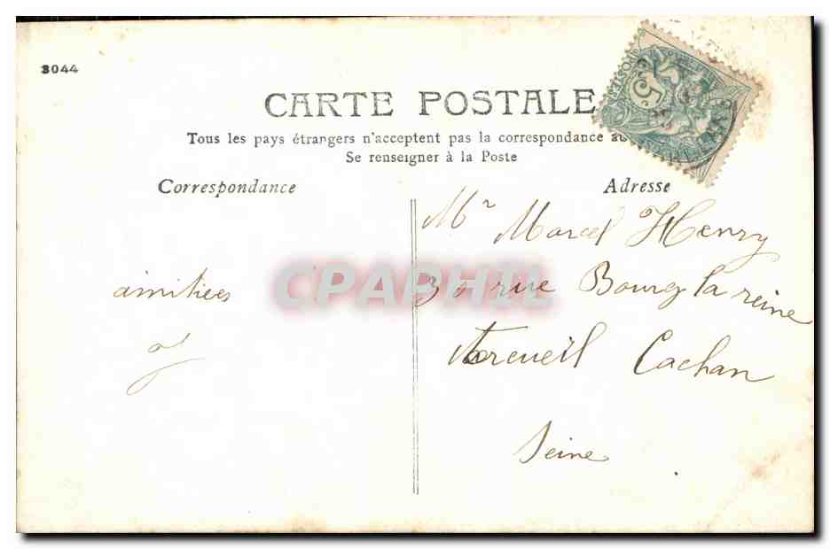 CPA Fantaisie Enfant Sans souci — Rückseite