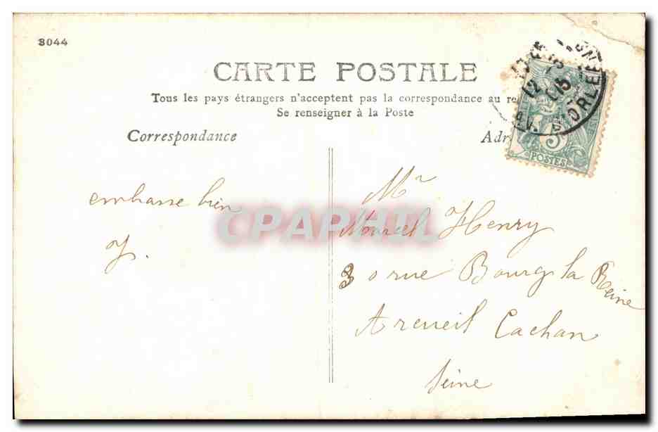 CPA Fantaisie Enfant Sans souci — Rückseite