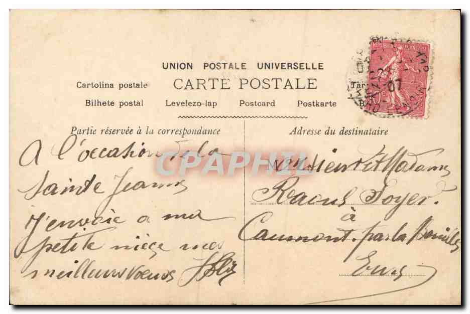 CPA Fantaisie Enfant Femme Premier bebe — Rückseite