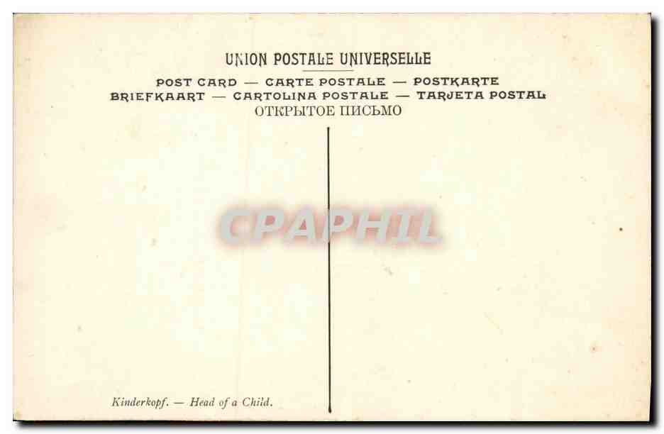CPA Fantaisie Enfant Frans Hals Tete d enfant — Verso