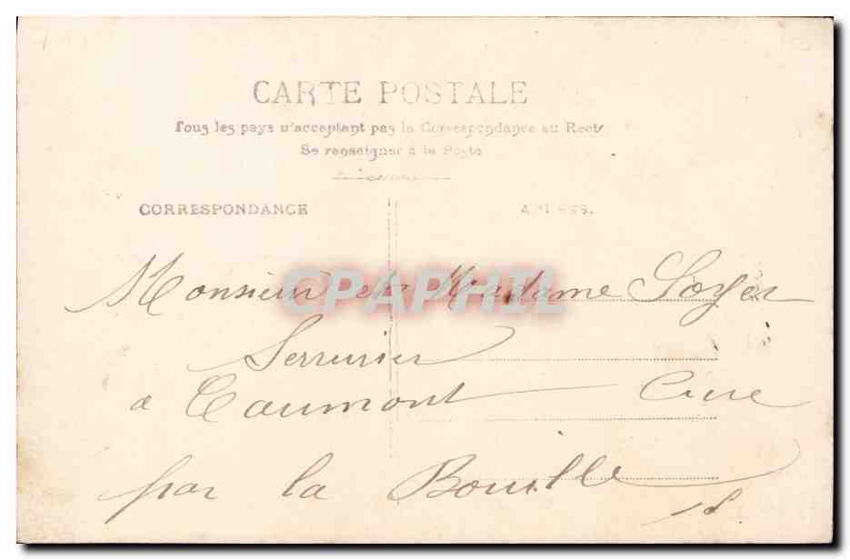 CPA Fantaisie Enfant Premier quartier Lune  — Rückseite