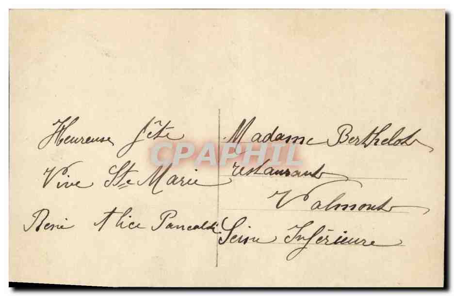 CPA Fantaisie Enfant Balancoire — Verso