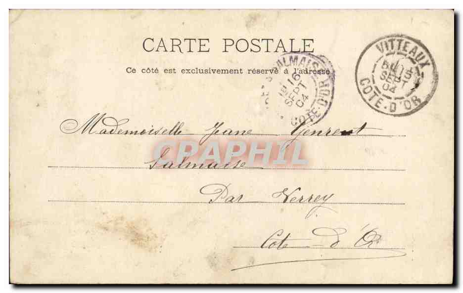 CPA Fantaisie Enfants Orphelins  — Rückseite