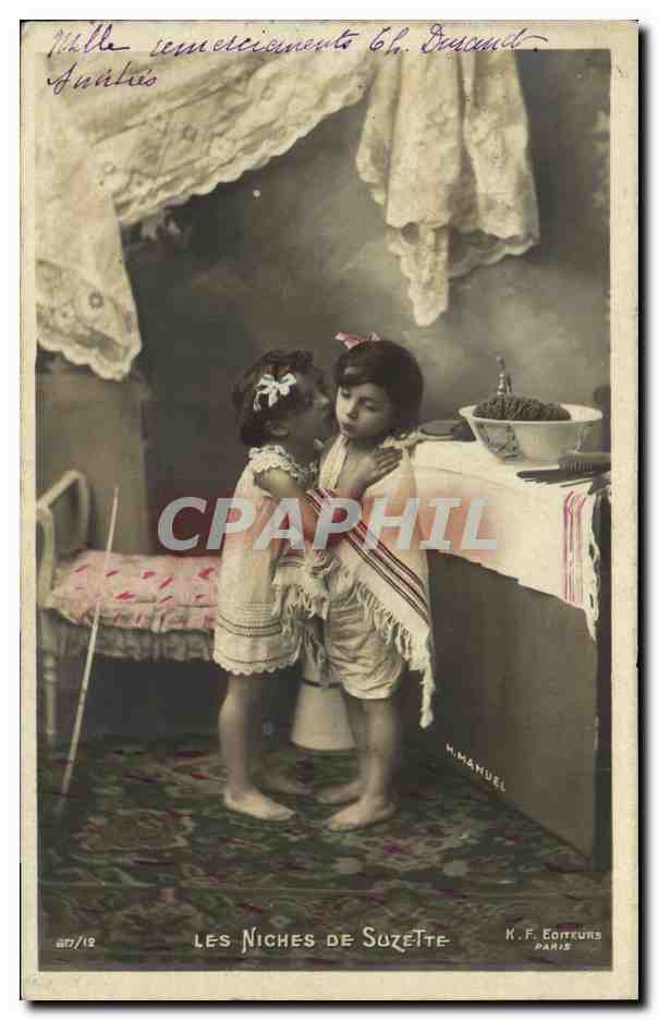 CPA Fantaisie Enfants Les niches de Suzette 