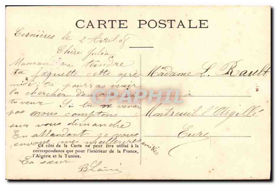 CPA Fantaisie Enfant Bebe prend son bain  — Rückseite