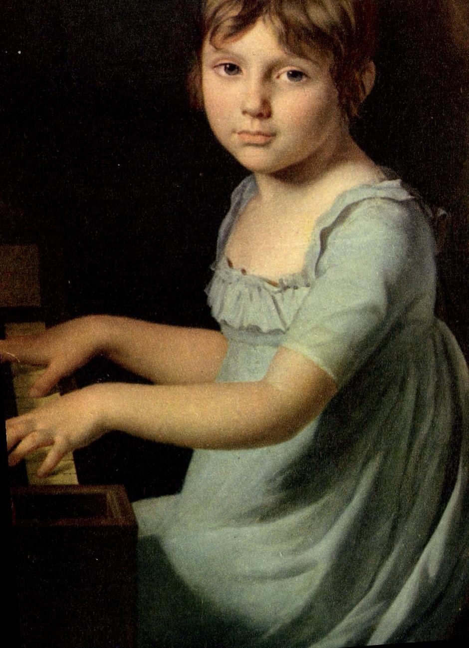 CPSM Fantaisie Enfant David Portrait de famille Musee du Mans 