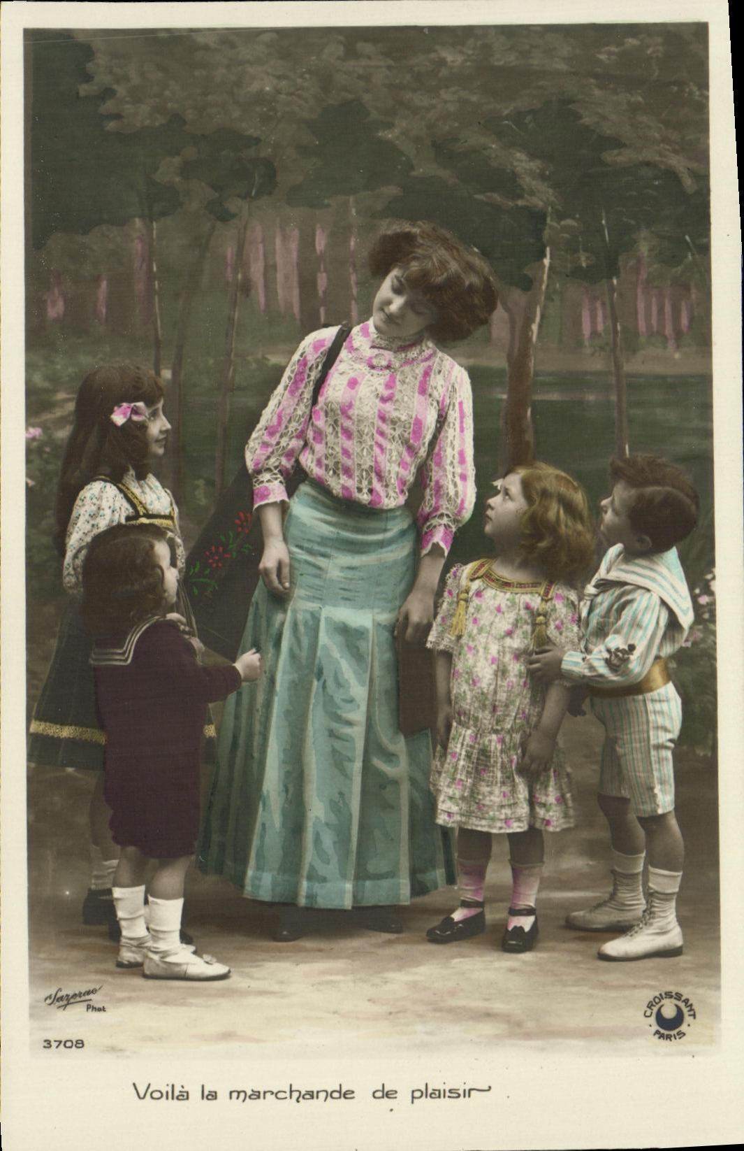 CPA Fantaisie Enfants Voici la marchande de plaisirs 