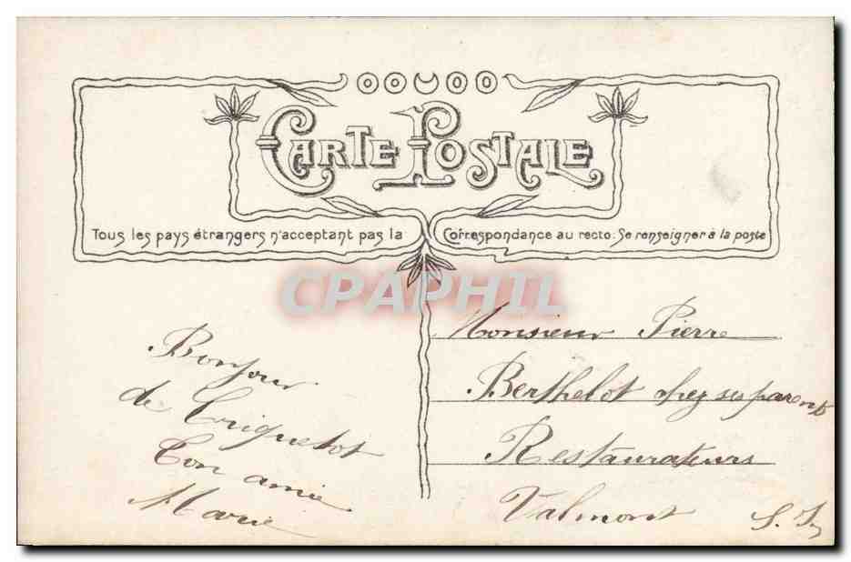 CPA Fantaisie Enfants Chasseur Chasse — Rückseite