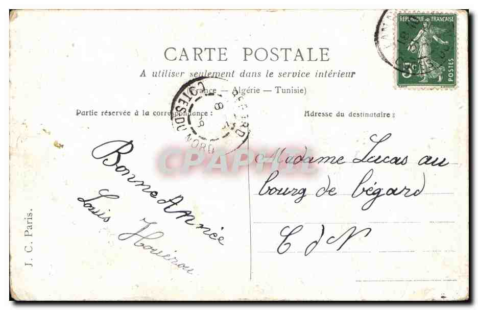 CPA Fantaisie Enfant Lili et son chien  — Rückseite