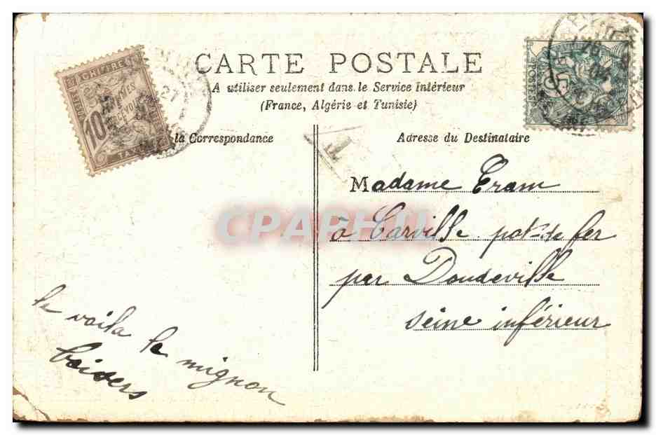 CPA Fantaisie Enfant dans un tonneau  — Rückseite
