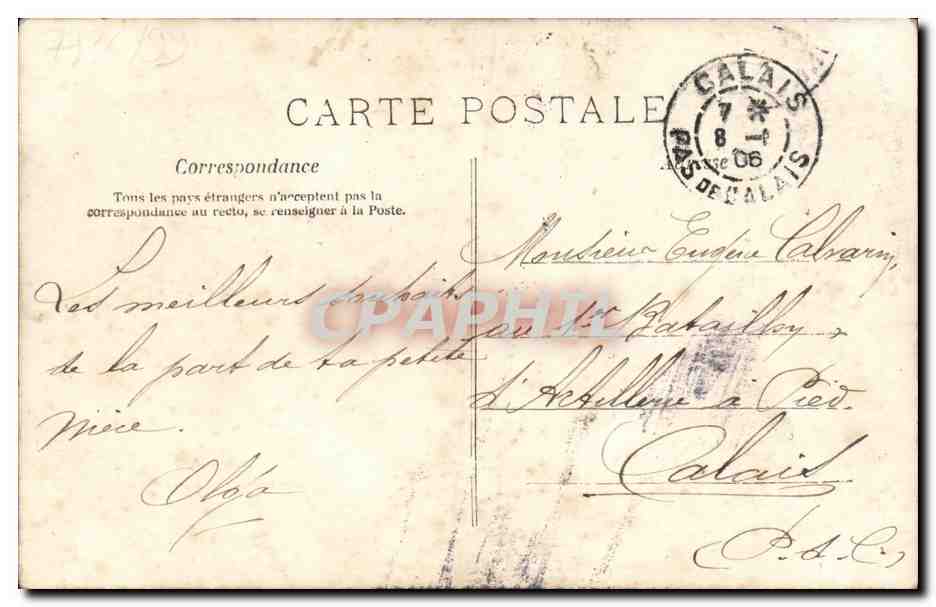 CPA Fantaisie Enfant Des fleurs et mon coeur  — Rückseite