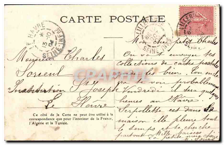 CPA Fantaisie Enfant Petite soeur — Rückseite