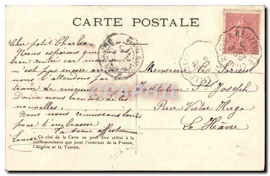 CPA Fantaisie Enfant Petite soeur — Rückseite