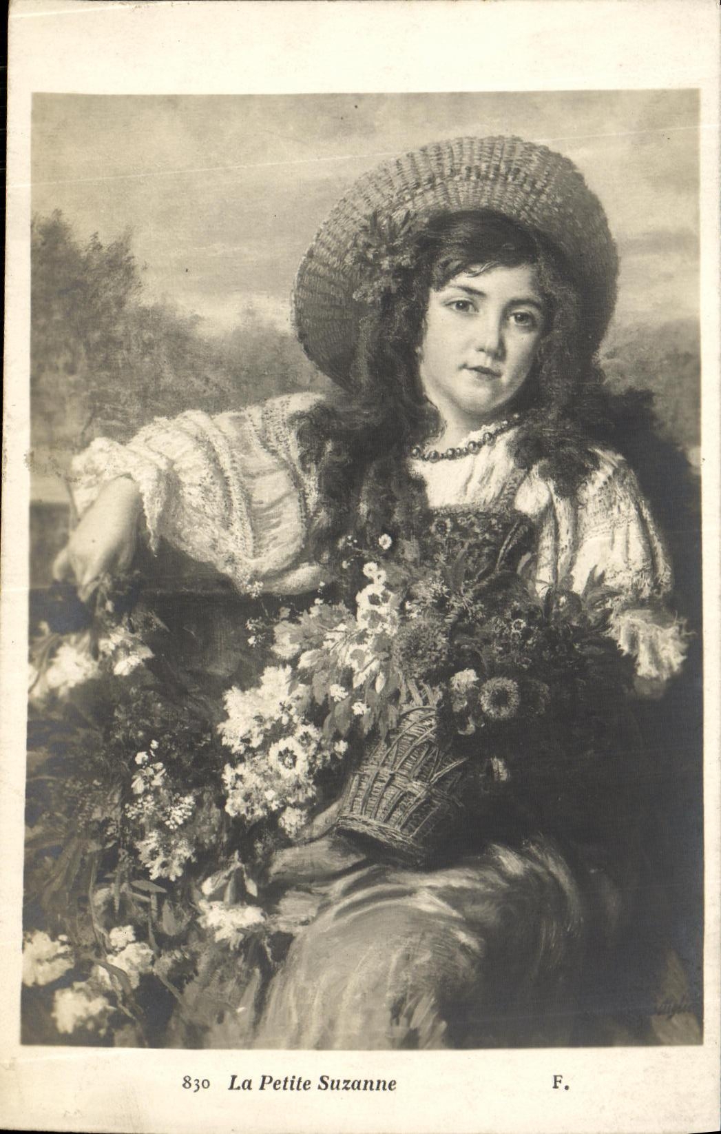 CPA Fantaisie Enfant La petite Suzanne