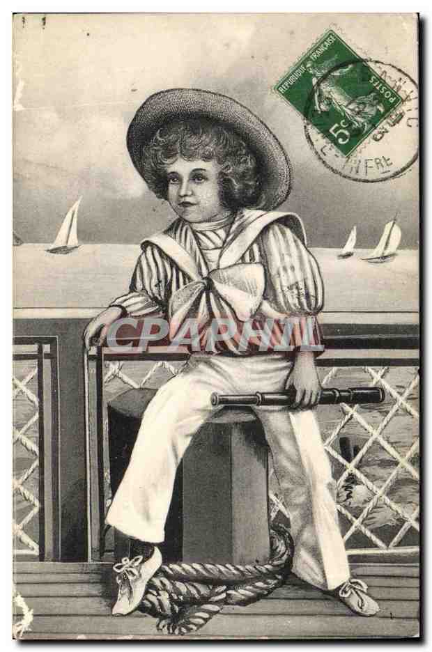 CPA Fantaisie Enfant Petit marin 